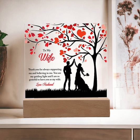 To my Wife Acrylic Plaque | Gift for My Wife | Birthday Gift | Anniversary gift | Valentines Day Gift