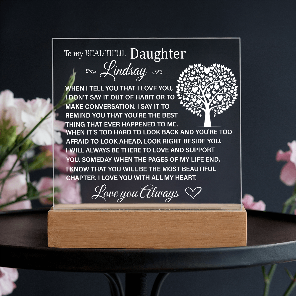 To My Beautiful Daughter Lindsay