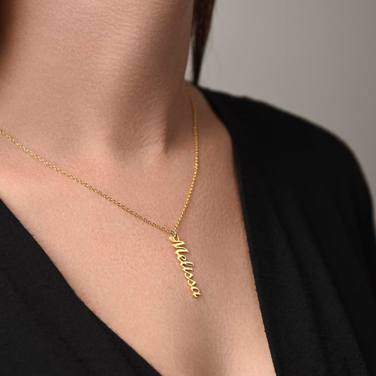 Personalized Multi Veritcal Name Necklace