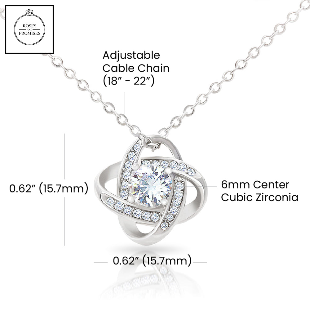 I am Truly Sorry Love Knot Necklace