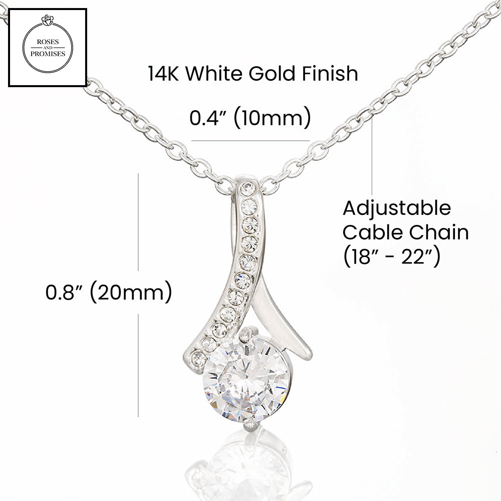 To my Beautiful Soulmate Alluring Beauty Necklace, Gifts for Wife, Gifts for Girlfriend, Valentines Day Gift, Birthday Gift, Christmas Gift